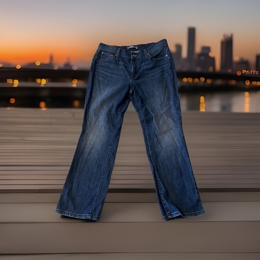 Levi's 505 Straight Leg Jeans Women's Size 14S Short Medium Wash Denim High Rise - Picture 3 of 8